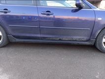 Накладки на внешние пороги Mazda 3 BK 2003-2009 (sedan/hb)