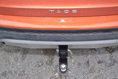 ТСУ /съемный квадрат/ С НЕРЖ Накладкой Volkswagen Taos 2021-