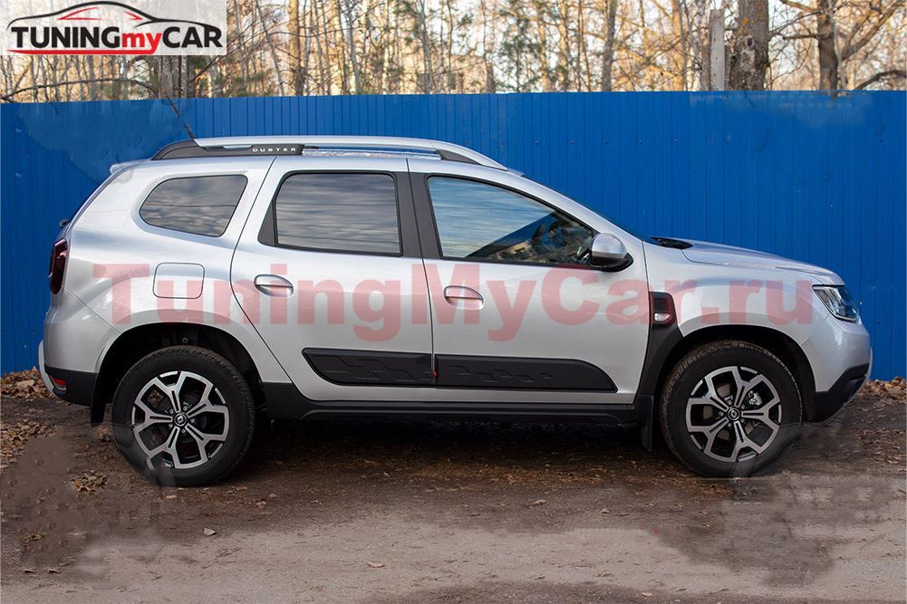 Молдинги на двери (узор) Renault Duster 2021-