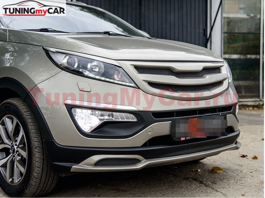 Юбка переднего бампера Ixion Style для KIA Sportage(3rd)