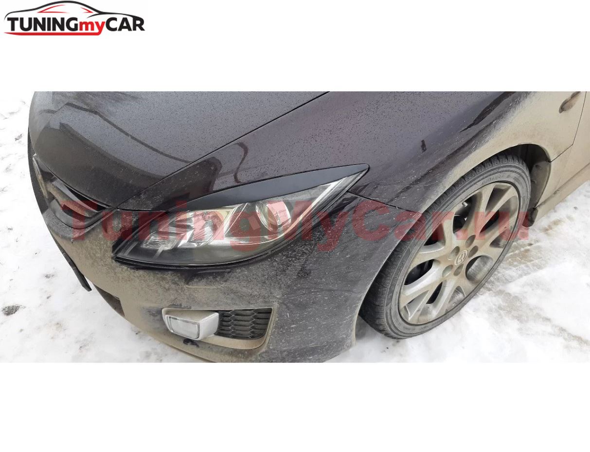 Накладки на фары (реснички) для Mazda 6 2007-2012 г.в.
