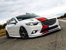 Сплиттер передний под стандартный бампер Mazda 6 GJ / Atenza GJ (2012 - 2018)