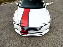 Сплиттер передний под стандартный бампер Mazda 6 GJ / Atenza GJ (2012 - 2018)