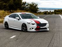 Сплиттер передний под стандартный бампер Mazda 6 GJ / Atenza GJ (2012 - 2018)