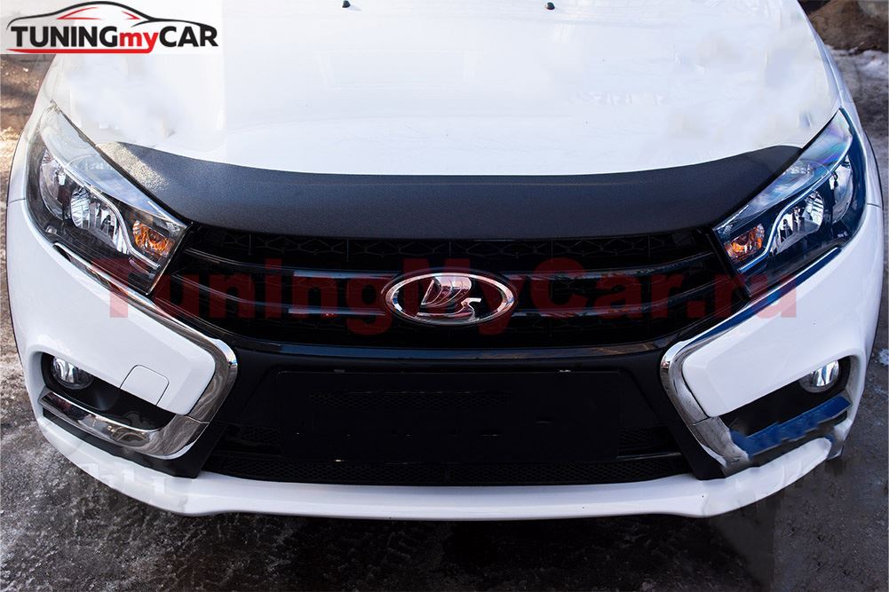 Спойлер на капот со скотчем Lada (ВАЗ) Vesta 2015-2021, Vesta Cross 2015-2021, Vesta SW 2018-2021, Vesta SW Cross 2018-2021