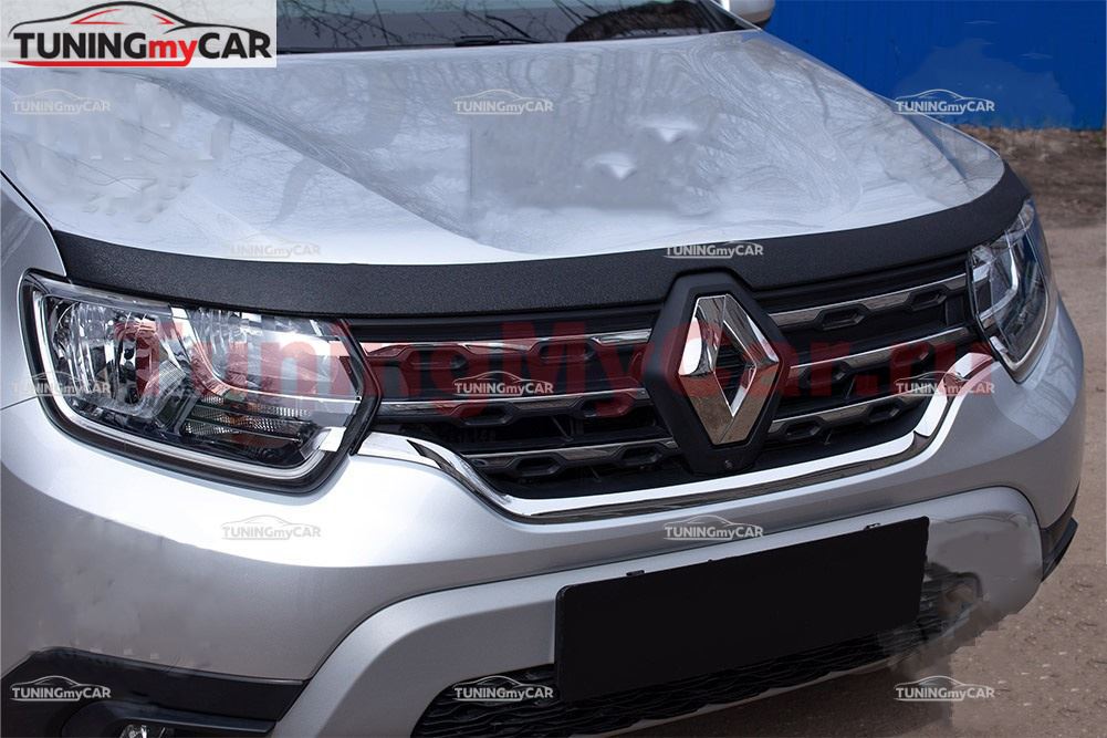 Спойлер на капот со скотчем Renault Duster 2021-