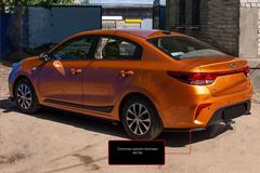 Сплиттер заднего бампера KIA Rio IV (седан) 2017-2019