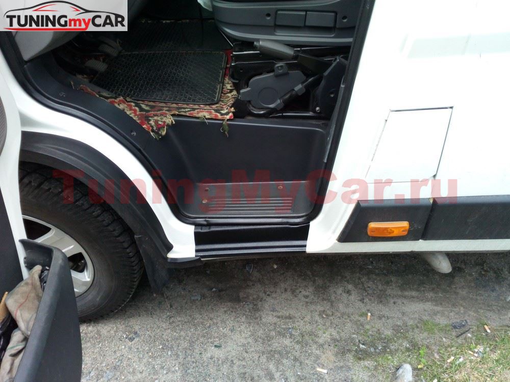 Накладки на пороги Peugeot Boxer шасси 2006-н.в., Boxer 2006-2013 (250 кузов), Boxer 2014-н.в. (290 кузов)