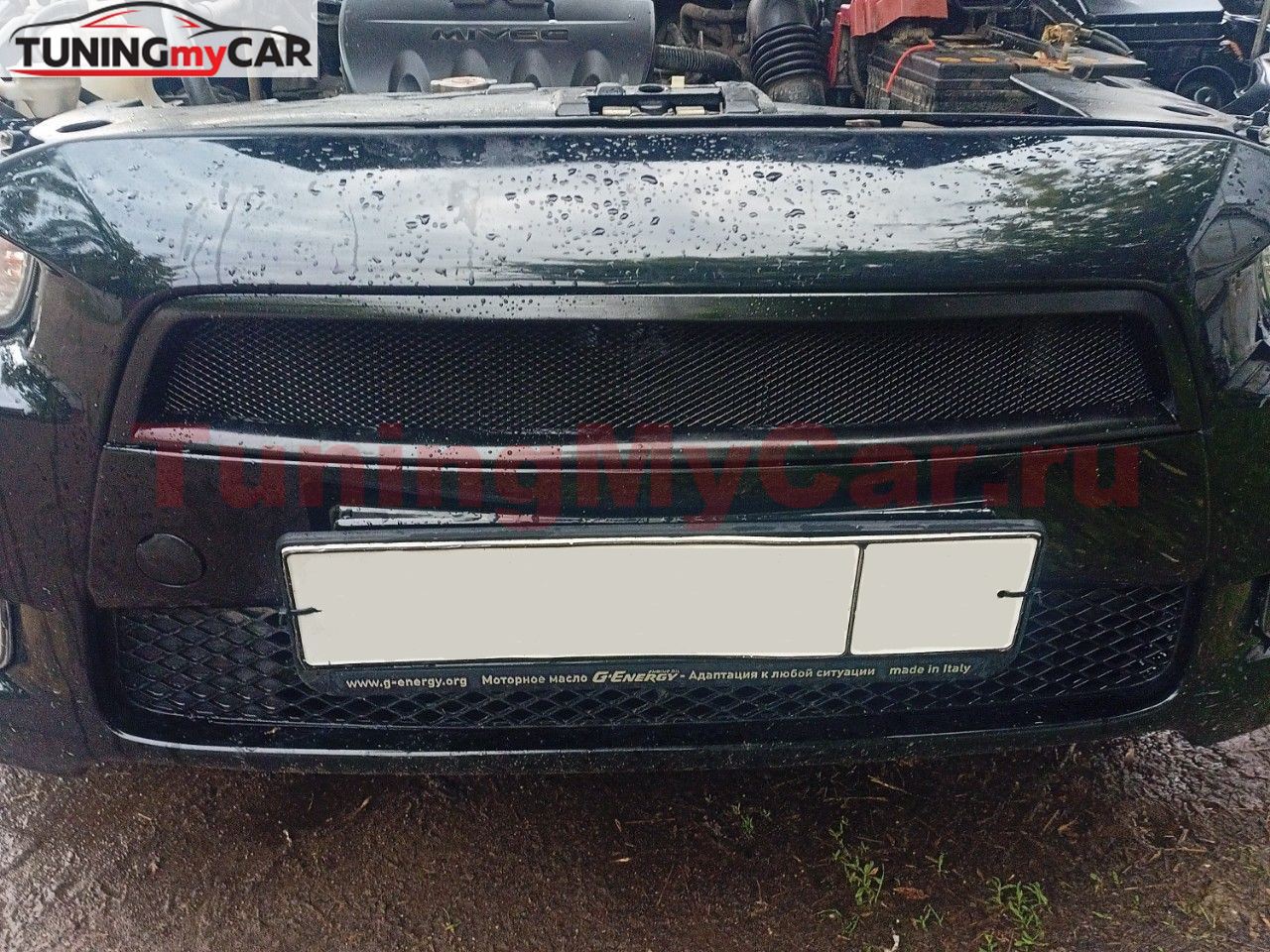 Верхняя решетка радиатора без значка для Mitsubishi Lancer 10