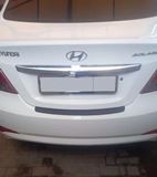 Накладка на задний бампер для Hyundai Solaris 2010-2017