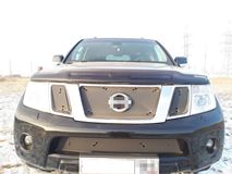Зимняя заглушка решётки переднего бампера для Nissan Pathfinder 2011-2013
