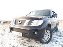 Зимняя заглушка решётки переднего бампера для Nissan Pathfinder 2011-2013