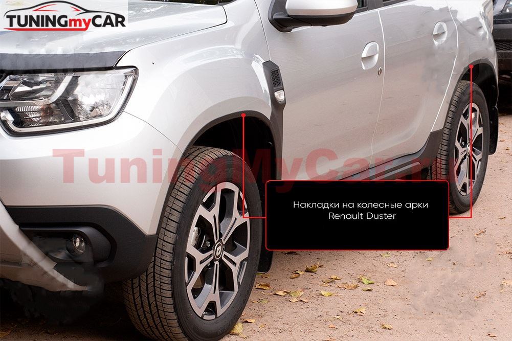 Накладки на колесные арки (вариант 2) Renault Duster 2021+