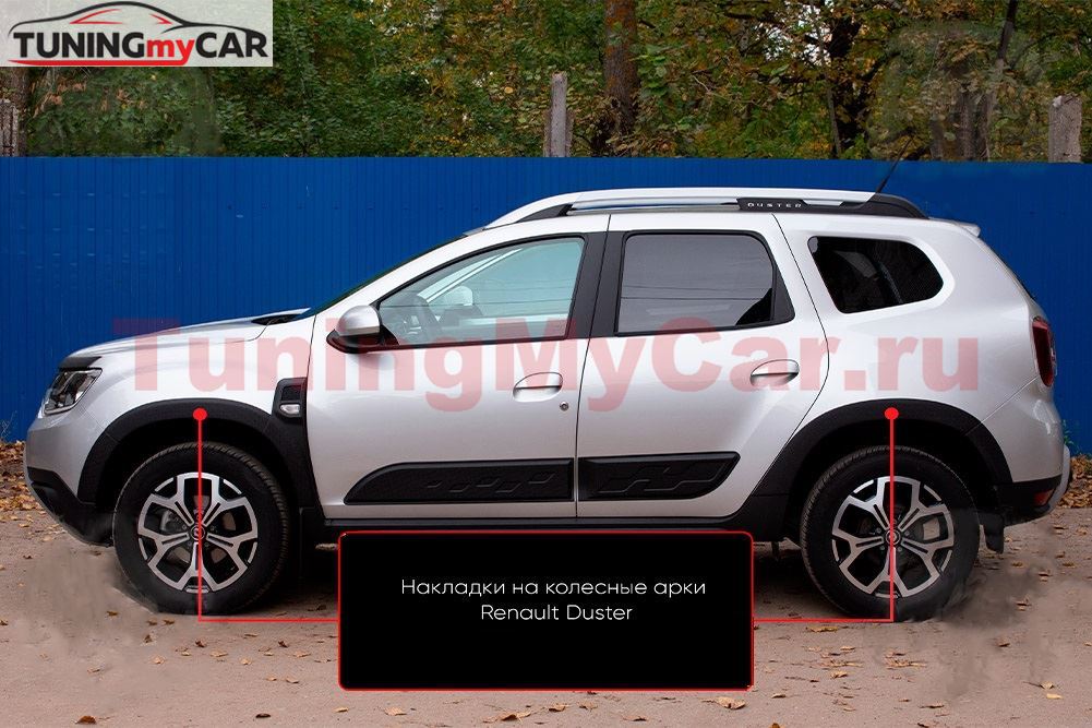 Накладки на колесные арки (вариант 1) Renault Duster 2021+