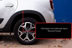 Накладки на колесные арки (вариант 1) Renault Duster 2021+