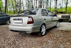 Спойлер лип (хвост) Hyundai Accent