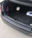 Накладка на задний бампер Kia Rio 3 (седан) 2011-2017