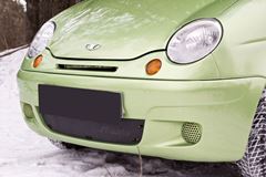 Зимняя заглушка решетки переднего бампера Daewoo Matiz 2000-