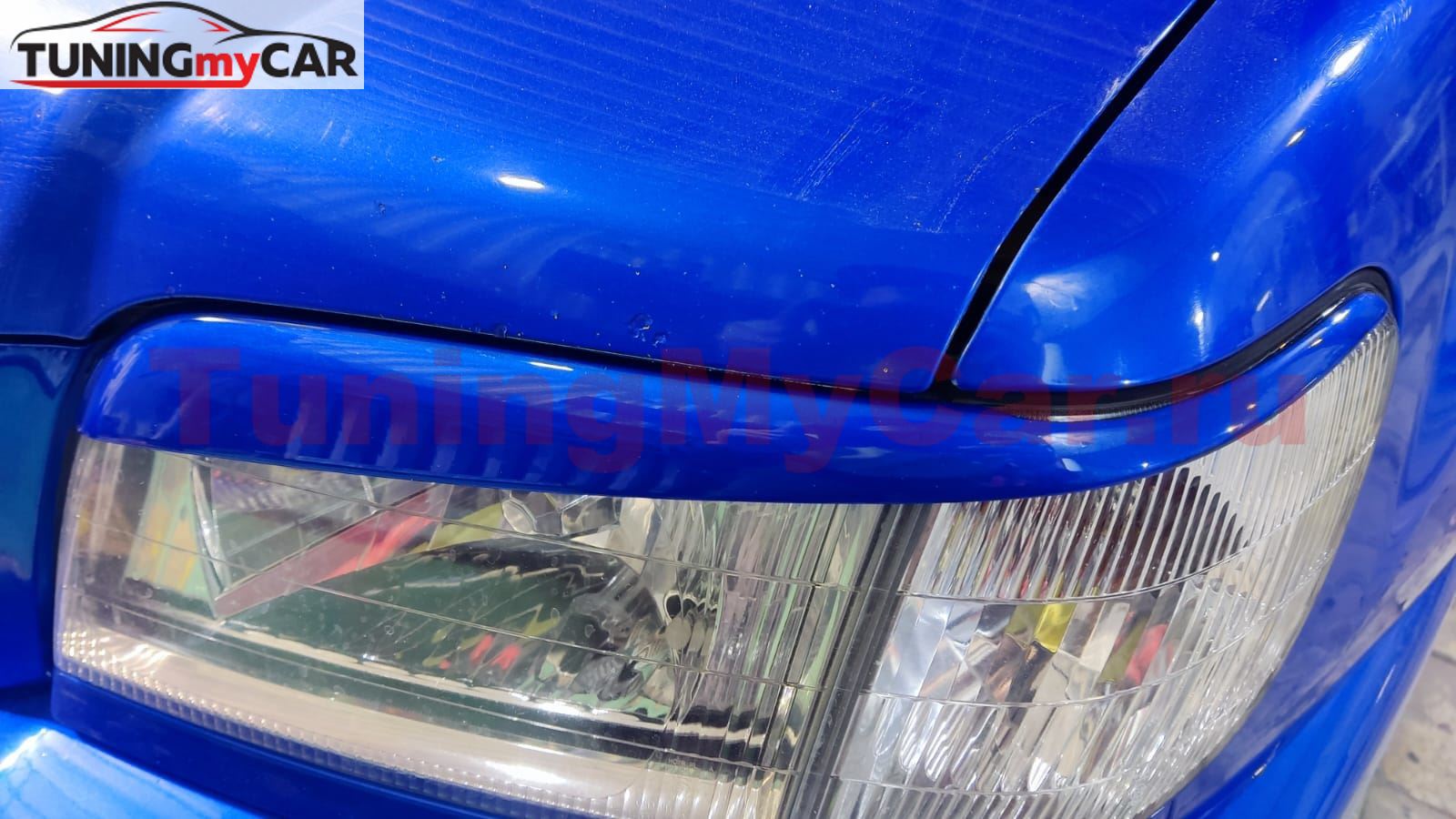 Реснички на фары для Subaru Forester SF5 рестайлинг 2000-2002