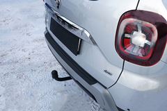Накладка на задний бампер (Вариант 2) Renault Duster 2021-
