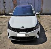 Накладки на передние фары (реснички) KIA Rio IV (седан) 2020-