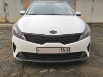 Накладки на передние фары (реснички) KIA Rio IV (седан) 2020-