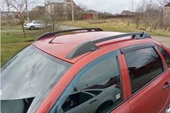 Рейлинги с попереч.проф.1,05 (Черный муар) "Усиленный" LADA GRANTA Седан 2011, KALINA Седан 2004-2013