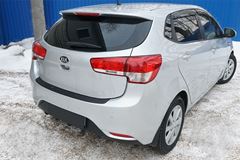 Накладка на задний бампер KIA Rio III (хетчбек) 2015-2016 (рестайлинг)