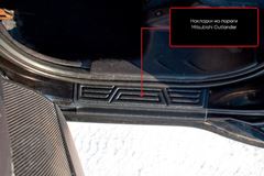 Накладки на внутренние пороги дверей Mitsubishi Outlander 2007-2012, Citroen C-Crosser 2007-2013, Peugeot 4007 2007-2013