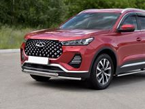 Защита переднего бампера d42 секции-d42 дуга для Chery Tiggo 7 PRO 2020-  