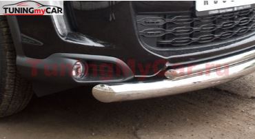 Защита переднего бампера d76/42 для Citroen C-Crosser 2007-2013