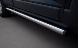 Пороги труба d63 (вариант 2) для Chevrolet Niva Bertone 2009-2020 