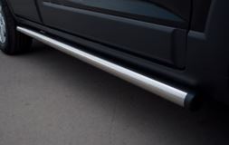 Пороги труба d63 (вариант 2) для Chevrolet Niva 2002-2009 