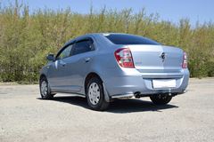 Защита порогов Ø38мм (НПС) CHEVROLET Cobalt 2019-