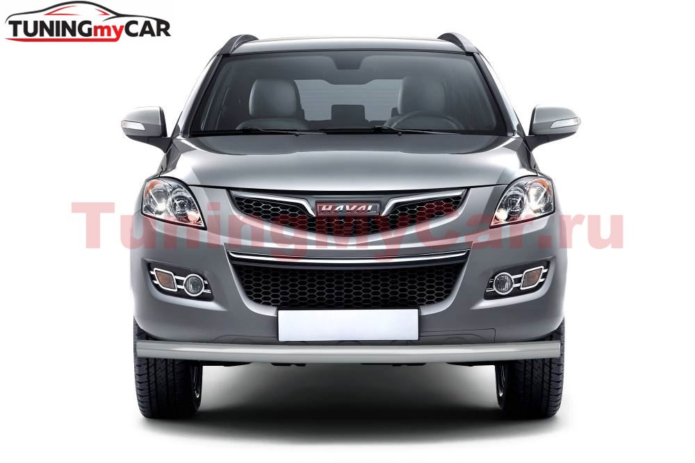 Защита переднего бампера одинарная Ø63мм ИСКРА (ППК) HAVAL H5 2020-