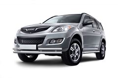 Защита переднего бампера двойная с углами Ø63/51мм (НПС) HAVAL H5 2020-
