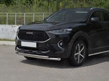 Защита переднего бампера d63 секции-d42 дуга для Haval F7X 1.5 4WD 2019-2022 