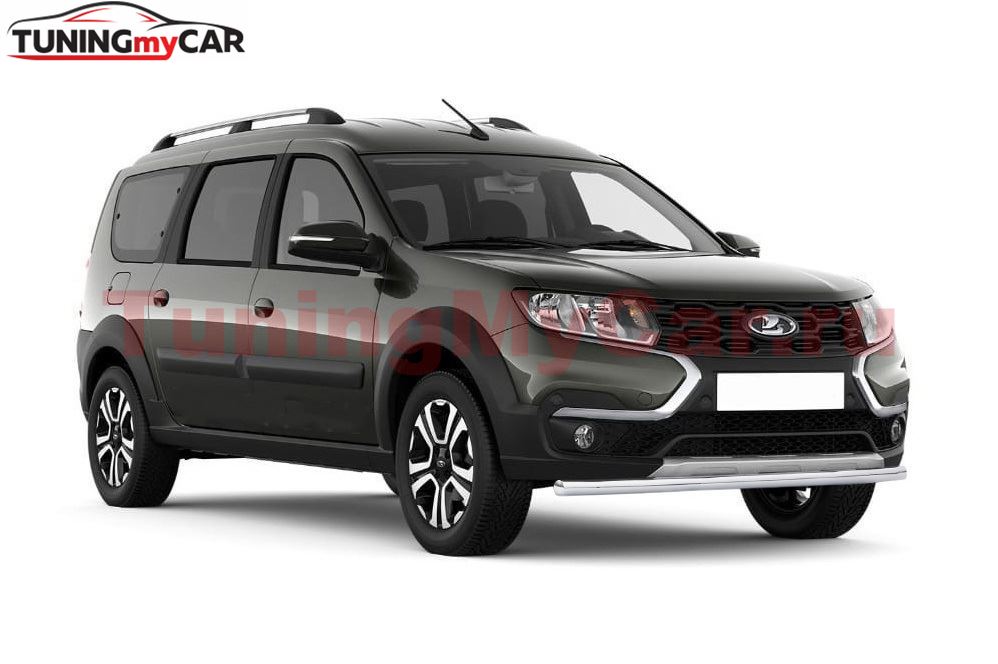 Защита переднего бампера одинарная Ø51мм (НПС) LADA Largus 2021-/ LADA Largus Сross 2021-