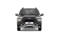 Защита переднего бампера Ø63 мм "Волна" (НПС) LADA Niva Travel 2021-