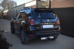 ТСУ / съемный квадрат / с НЕРЖ накладкой RENAULT Duster 2016-2020