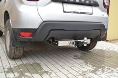 ТСУ /съемный квадрат/ с НЕРЖ накладкой RENAULT Duster 2021-