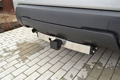 ТСУ /съемный квадрат/ с НЕРЖ накладкой RENAULT Duster 2021-