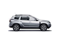 Защита порогов с алюм. площадкой Ø51 мм ШАГРЕНЬ (ППК) RENAULT Duster 2021-