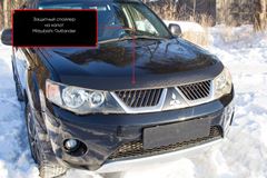 Спойлер на капот без скотча Mitsubishi Outlander 2007-2010 ШАГРЕНЬ