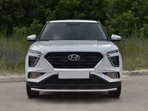 Защита переднего бампера d42 секции для Hyundai Creta 2021-