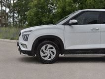 Защита переднего бампера d42 секции для Hyundai Creta 2021-