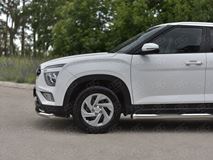 Защита переднего бампера d63 секции для Hyundai Creta 2021-