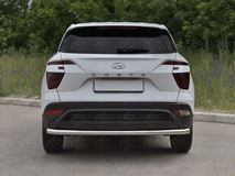 Защита заднего бампера d63 секции для Hyundai Creta 2021-