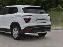 Защита заднего бампера d63 секции для Hyundai Creta 2021-