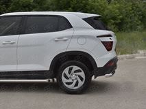 Защита заднего бампера d63 секции для Hyundai Creta 2021-
